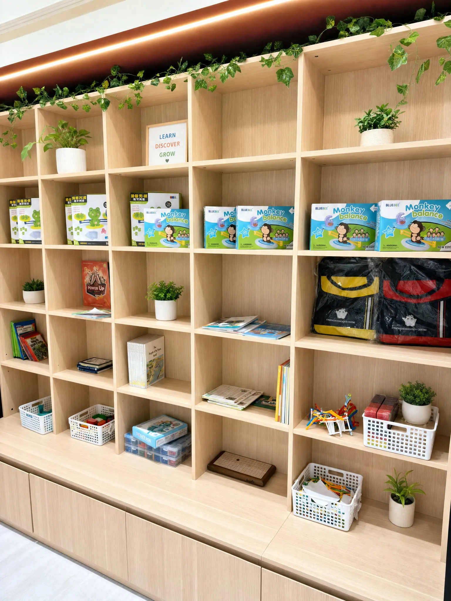 Book shelving at the TITAN Setia Indah campus